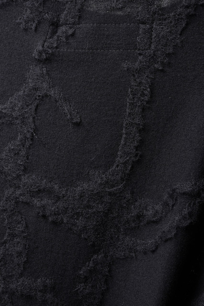 画像をギャラリービューアに読み込む, A.F ARTEFACT TWISTED HOOD PULLOVER TOP / SURFACE WOOL (BLACK)