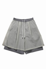 画像をギャラリービューアに読み込む, F/CE. MESH LAYERED WIDE SHORT PANTS (Gray)
