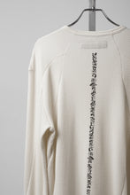 画像をギャラリービューアに読み込む, A.F ARTEFACT BACK PRINTED PULLOVER TOP / WAFFLE KNIT JERSEY (IVORY)