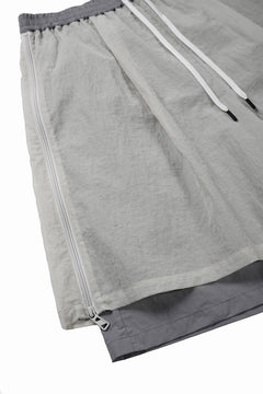 画像をギャラリービューアに読み込む, F/CE. MESH LAYERED WIDE SHORT PANTS (Gray)