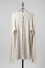 画像をギャラリービューアに読み込む, A.F ARTEFACT BACK PRINTED PULLOVER TOP / WAFFLE KNIT JERSEY (IVORY)