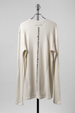 画像をギャラリービューアに読み込む, A.F ARTEFACT BACK PRINTED PULLOVER TOP / WAFFLE KNIT JERSEY (IVORY)