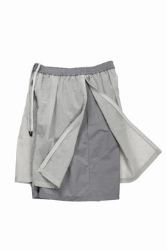 画像をギャラリービューアに読み込む, F/CE. MESH LAYERED WIDE SHORT PANTS (Gray)