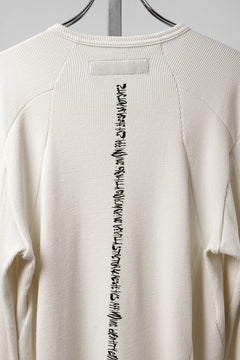 画像をギャラリービューアに読み込む, A.F ARTEFACT BACK PRINTED PULLOVER TOP / WAFFLE KNIT JERSEY (IVORY)