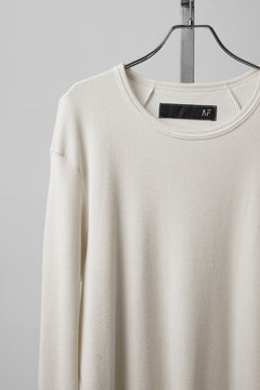 画像をギャラリービューアに読み込む, A.F ARTEFACT BACK PRINTED PULLOVER TOP / WAFFLE KNIT JERSEY (IVORY)
