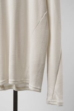 画像をギャラリービューアに読み込む, A.F ARTEFACT BACK PRINTED PULLOVER TOP / WAFFLE KNIT JERSEY (IVORY)