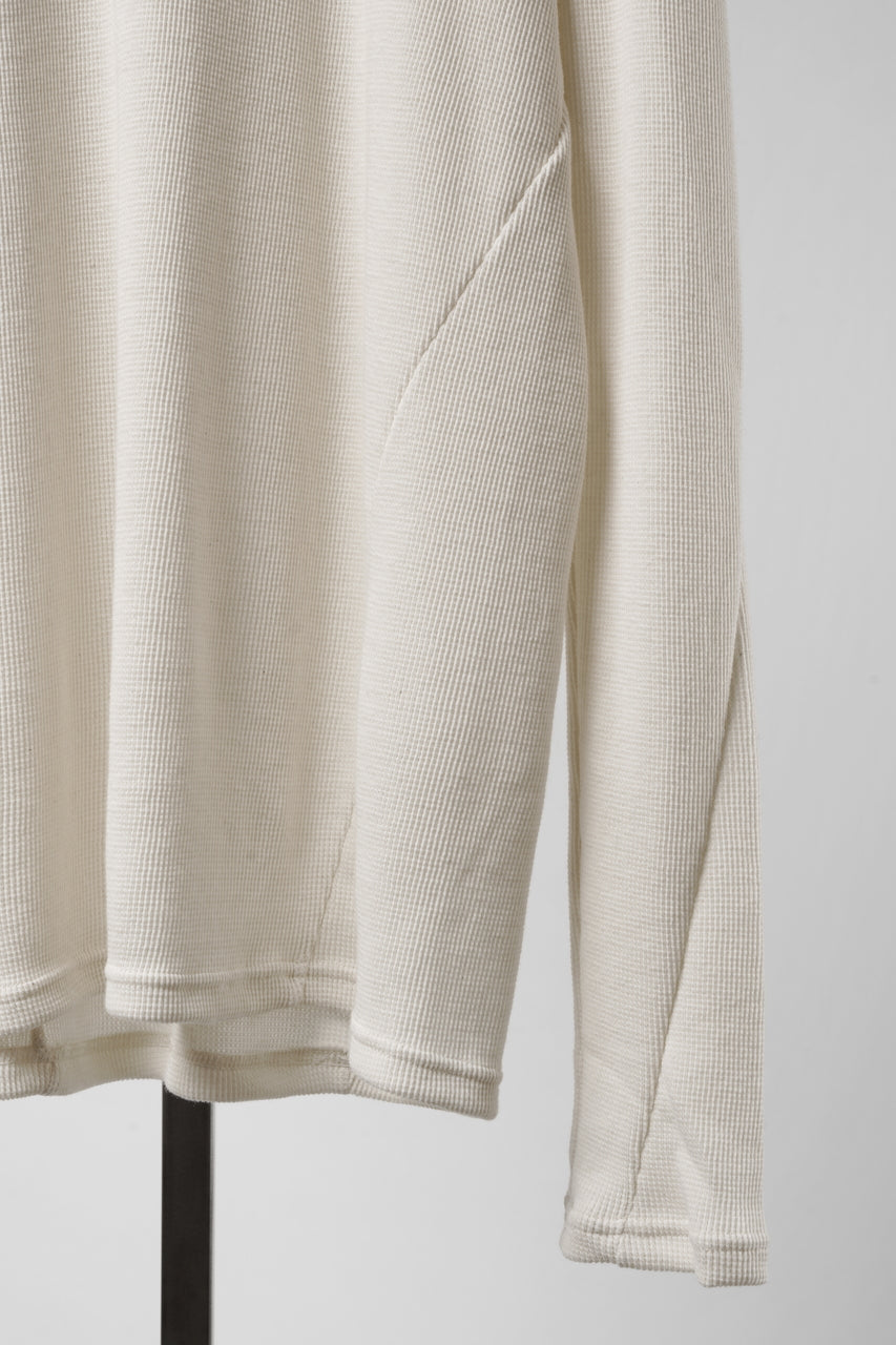 画像をギャラリービューアに読み込む, A.F ARTEFACT BACK PRINTED PULLOVER TOP / WAFFLE KNIT JERSEY (IVORY)