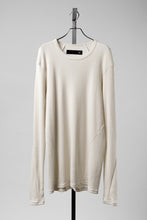 画像をギャラリービューアに読み込む, A.F ARTEFACT BACK PRINTED PULLOVER TOP / WAFFLE KNIT JERSEY (IVORY)