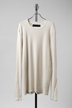 画像をギャラリービューアに読み込む, A.F ARTEFACT BACK PRINTED PULLOVER TOP / WAFFLE KNIT JERSEY (IVORY)
