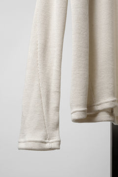 画像をギャラリービューアに読み込む, A.F ARTEFACT BACK PRINTED PULLOVER TOP / WAFFLE KNIT JERSEY (IVORY)