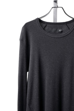 画像をギャラリービューアに読み込む, A.F ARTEFACT BACK PRINTED PULLOVER TOP / WAFFLE KNIT JERSEY (DARK GREY)