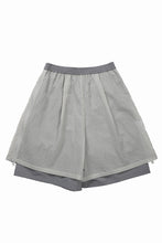 画像をギャラリービューアに読み込む, F/CE. MESH LAYERED WIDE SHORT PANTS (Gray)