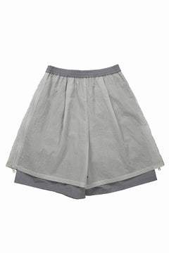 画像をギャラリービューアに読み込む, F/CE. MESH LAYERED WIDE SHORT PANTS (Gray)