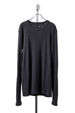 画像をギャラリービューアに読み込む, A.F ARTEFACT BACK PRINTED PULLOVER TOP / WAFFLE KNIT JERSEY (DARK GREY)