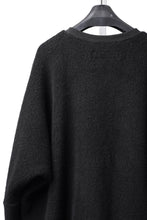 Load image into Gallery viewer, A.F ARTEFACT DOLMAN PULLOVER TOPS / WOOL MIX PILE (BLACK)