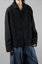 画像をギャラリービューアに読み込む, entire studios LS OPEN COLLAR SHIRT (BLACK)