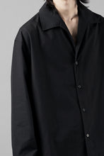 画像をギャラリービューアに読み込む, entire studios LS OPEN COLLAR SHIRT (BLACK)