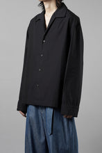 画像をギャラリービューアに読み込む, entire studios LS OPEN COLLAR SHIRT (BLACK)