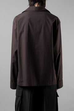 Load image into Gallery viewer, entire studios LS OPEN COLLAR SHIRT (BRUNETTE)