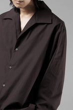 Load image into Gallery viewer, entire studios LS OPEN COLLAR SHIRT (BRUNETTE)