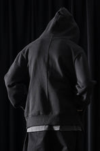 画像をギャラリービューアに読み込む, entire studios SLIM ZIP UP SWEAT PARKA (BLACK)