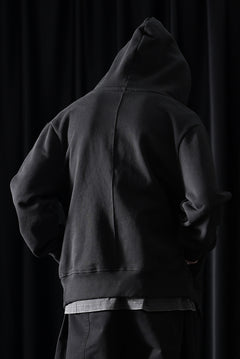 画像をギャラリービューアに読み込む, entire studios SLIM ZIP UP SWEAT PARKA (BLACK)