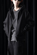 画像をギャラリービューアに読み込む, entire studios SLIM ZIP UP SWEAT PARKA (BLACK)