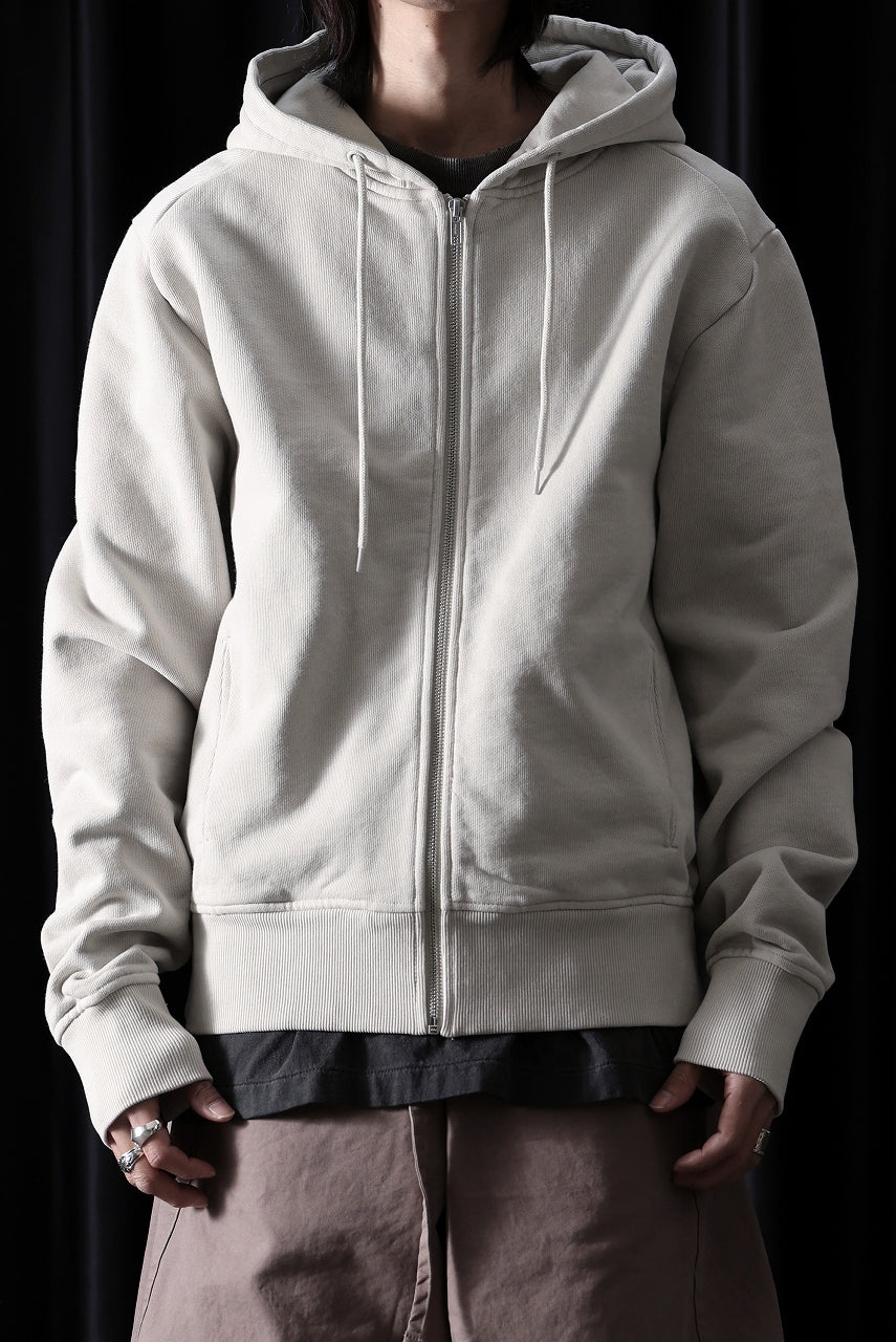 画像をギャラリービューアに読み込む, entire studios SLIM ZIP UP SWEAT PARKA (OFF WHITE)