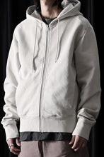 画像をギャラリービューアに読み込む, entire studios SLIM ZIP UP SWEAT PARKA (OFF WHITE)