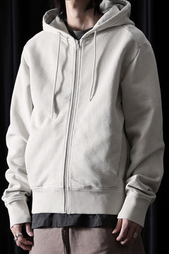 画像をギャラリービューアに読み込む, entire studios SLIM ZIP UP SWEAT PARKA (OFF WHITE)