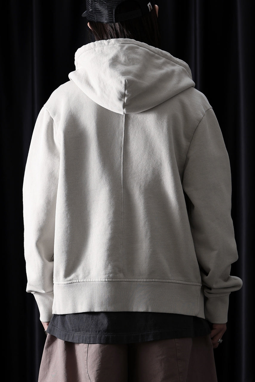 画像をギャラリービューアに読み込む, entire studios SLIM ZIP UP SWEAT PARKA (OFF WHITE)