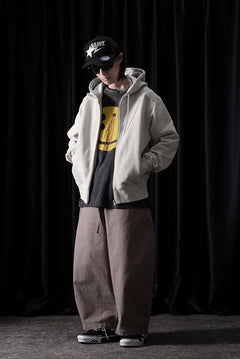 画像をギャラリービューアに読み込む, entire studios SLIM ZIP UP SWEAT PARKA (OFF WHITE)