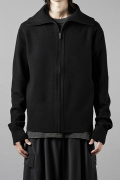 画像をギャラリービューアに読み込む, entire studios KNIT ZIP UP JACKET (BLACK)