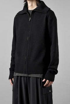 画像をギャラリービューアに読み込む, entire studios KNIT ZIP UP JACKET (BLACK)