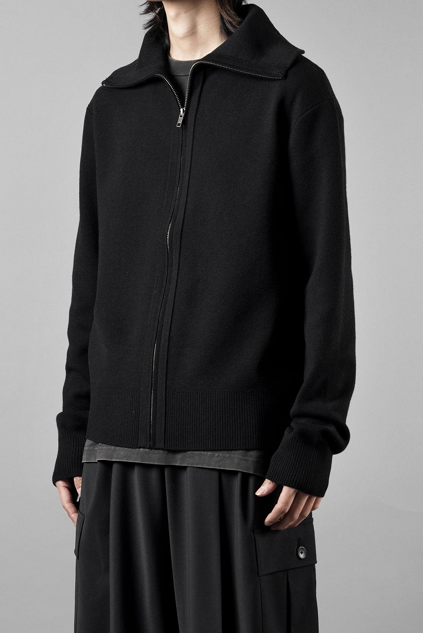 画像をギャラリービューアに読み込む, entire studios KNIT ZIP UP JACKET (BLACK)