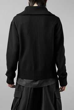 画像をギャラリービューアに読み込む, entire studios KNIT ZIP UP JACKET (BLACK)