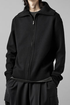 画像をギャラリービューアに読み込む, entire studios KNIT ZIP UP JACKET (BLACK)