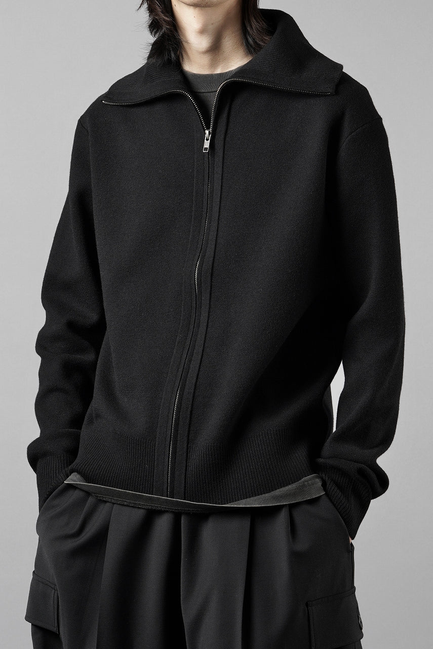 画像をギャラリービューアに読み込む, entire studios KNIT ZIP UP JACKET (BLACK)