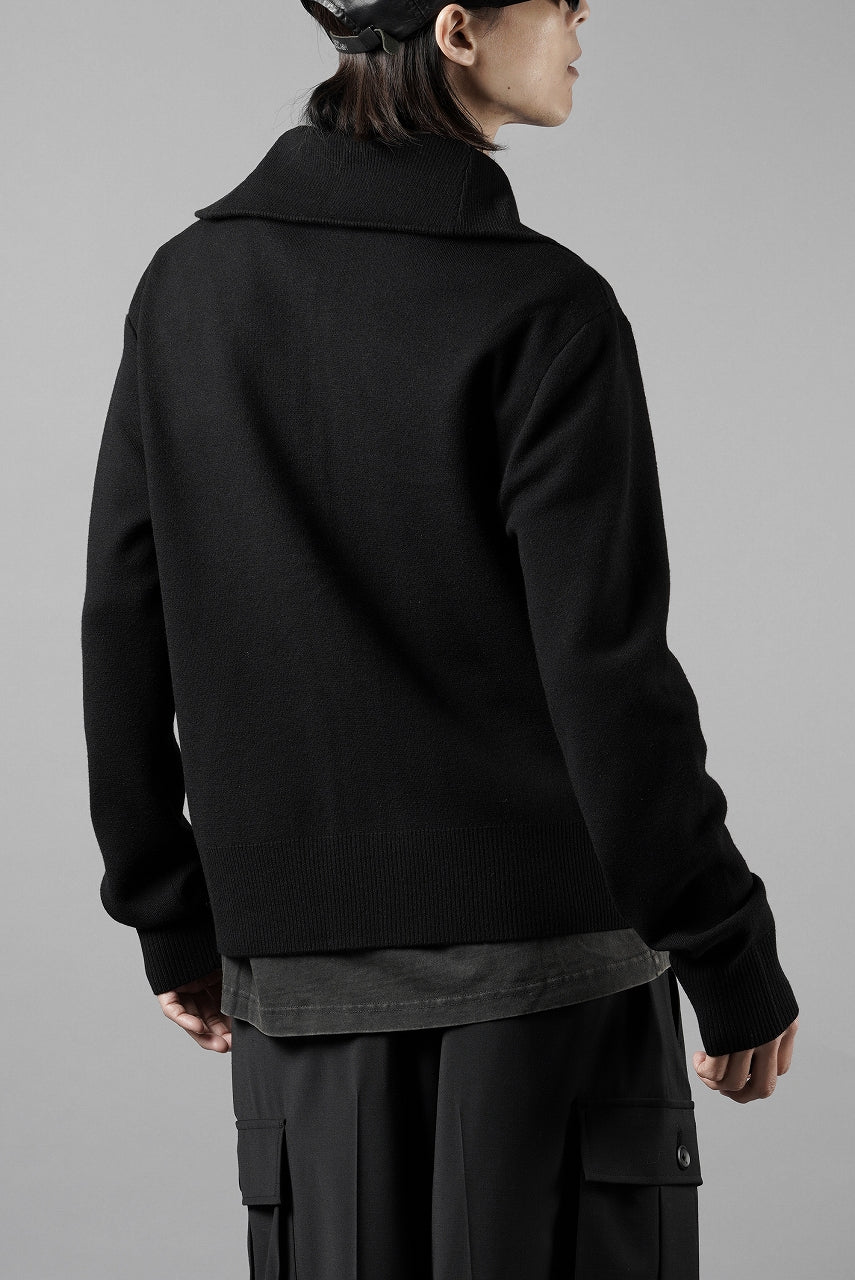 entire studios KNIT ZIP UP JACKET (BLACK)の商品ページ | エンタイア