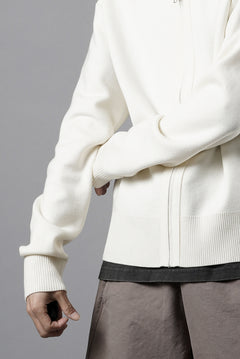 画像をギャラリービューアに読み込む, entire studios KNIT ZIP UP JACKET (IVORY)