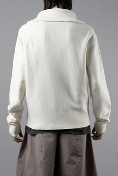 画像をギャラリービューアに読み込む, entire studios KNIT ZIP UP JACKET (IVORY)