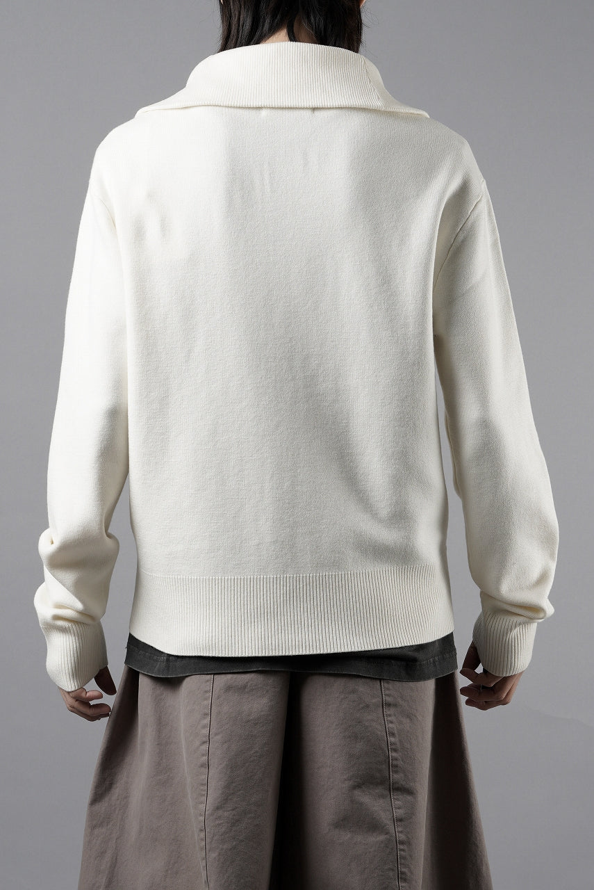 画像をギャラリービューアに読み込む, entire studios KNIT ZIP UP JACKET (IVORY)