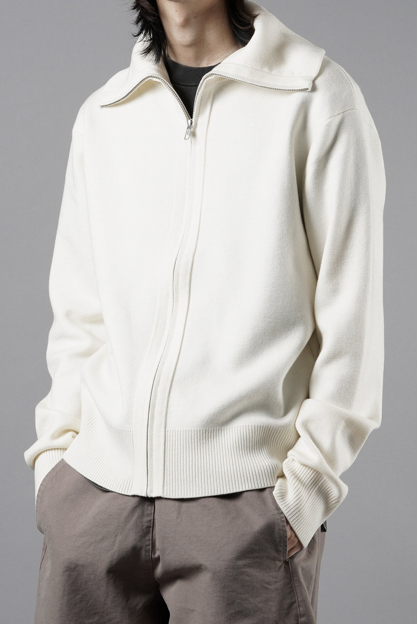 画像をギャラリービューアに読み込む, entire studios KNIT ZIP UP JACKET (IVORY)