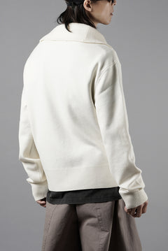 画像をギャラリービューアに読み込む, entire studios KNIT ZIP UP JACKET (IVORY)