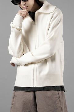 画像をギャラリービューアに読み込む, entire studios KNIT ZIP UP JACKET (IVORY)