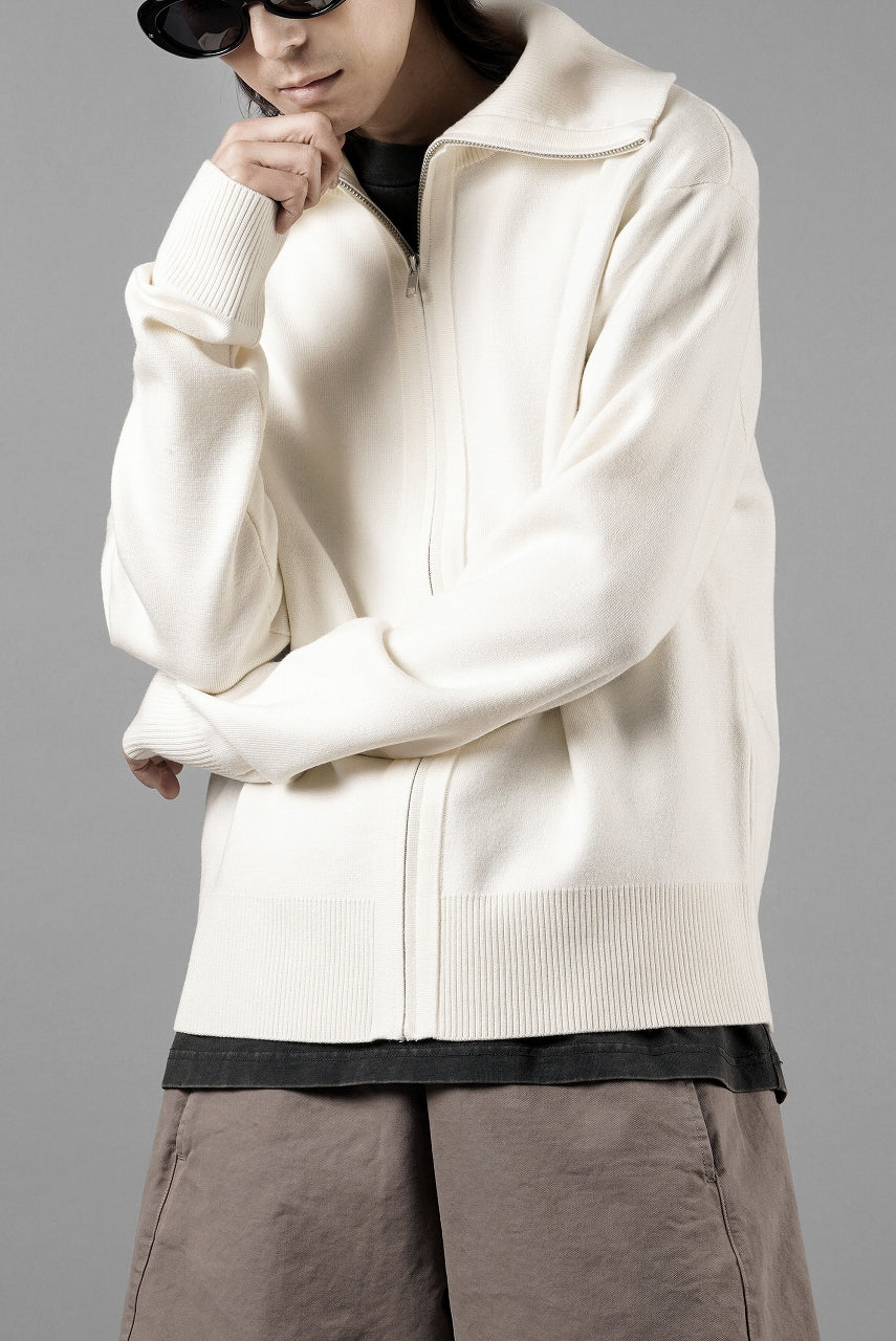 画像をギャラリービューアに読み込む, entire studios KNIT ZIP UP JACKET (IVORY)