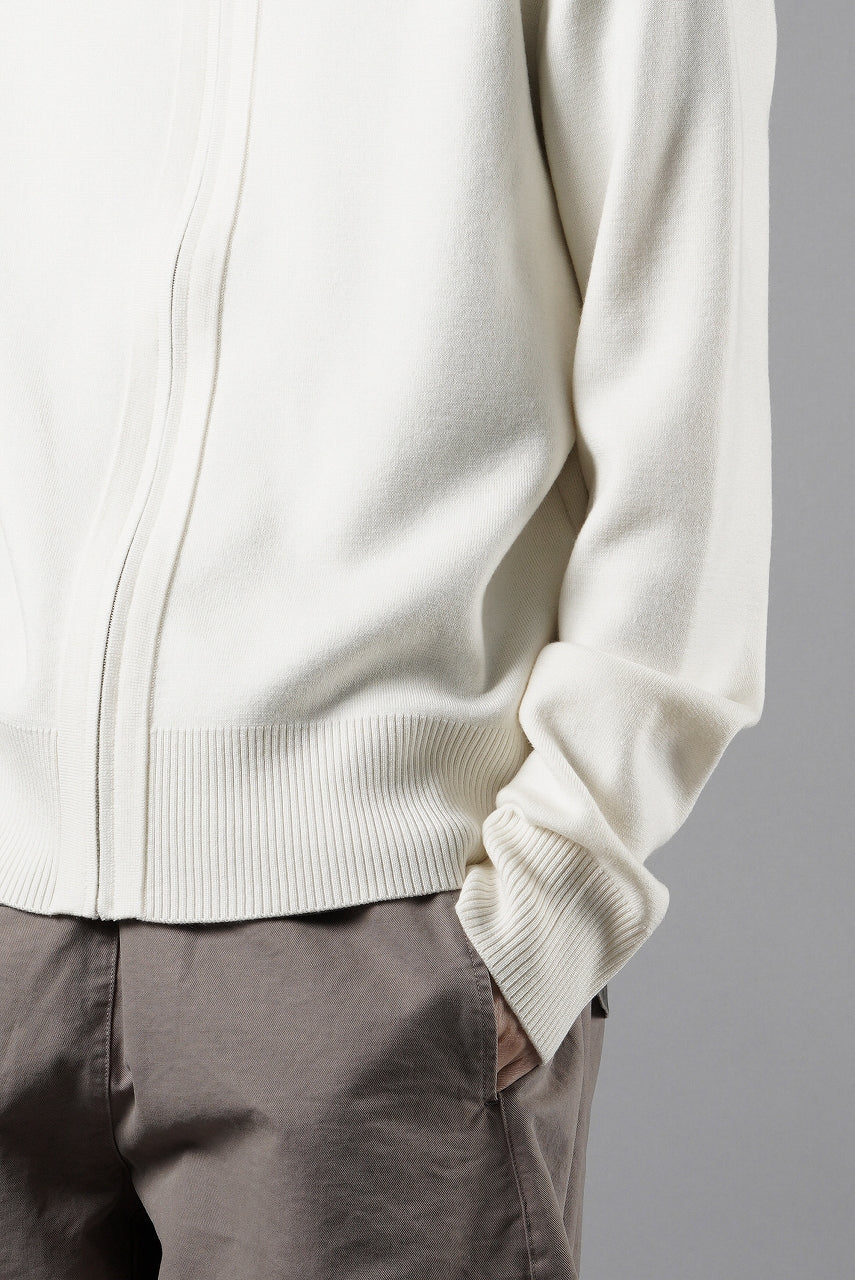 画像をギャラリービューアに読み込む, entire studios KNIT ZIP UP JACKET (IVORY)