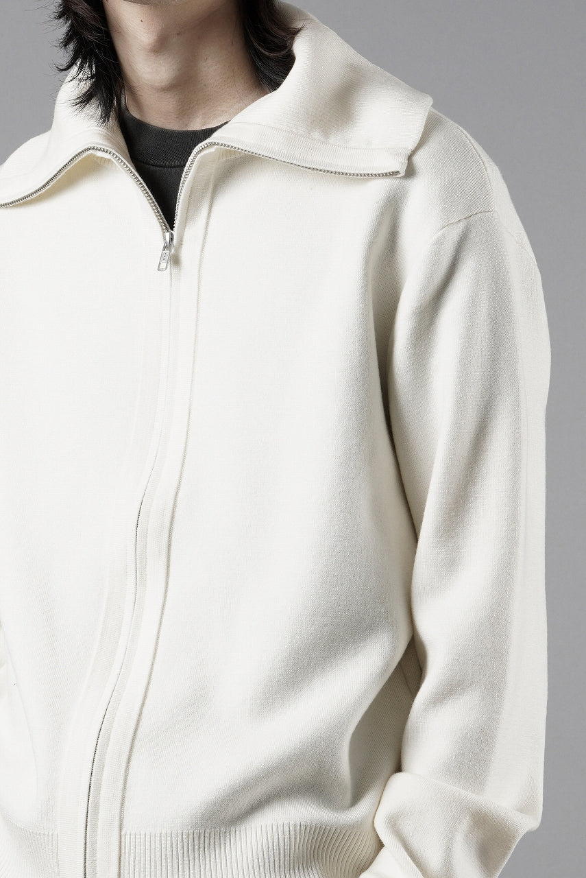 画像をギャラリービューアに読み込む, entire studios KNIT ZIP UP JACKET (IVORY)