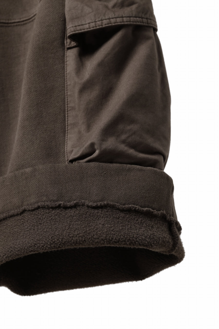 entire studios UTILITY CARGO SWEAT PANTS (BRUNETTE)