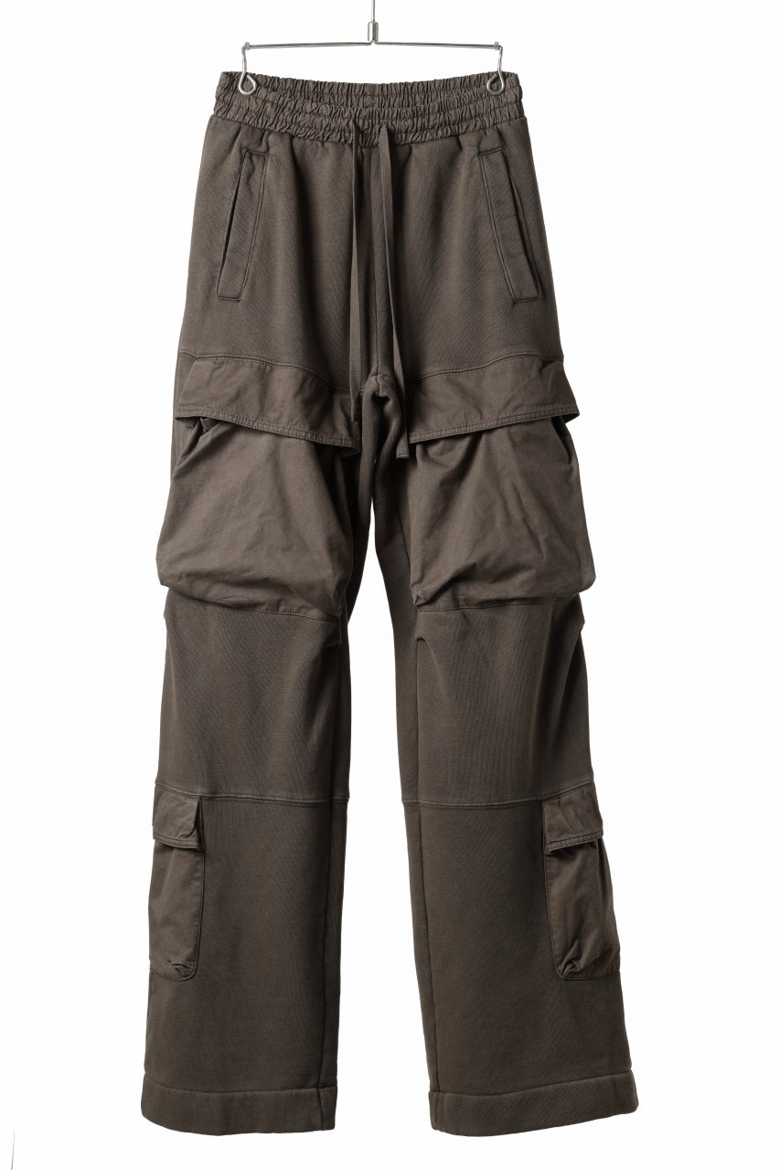 entire studios UTILITY CARGO SWEAT PANTS (BRUNETTE)